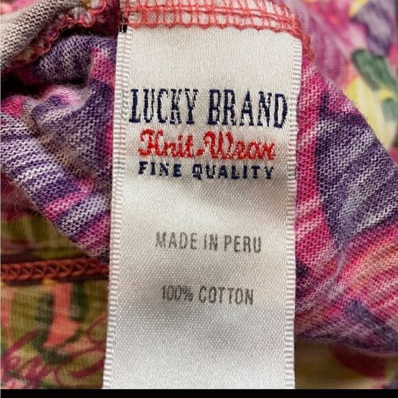 Lucky Brand Tropical Palm Trees Flowy Tunic - Picture 6 of 7